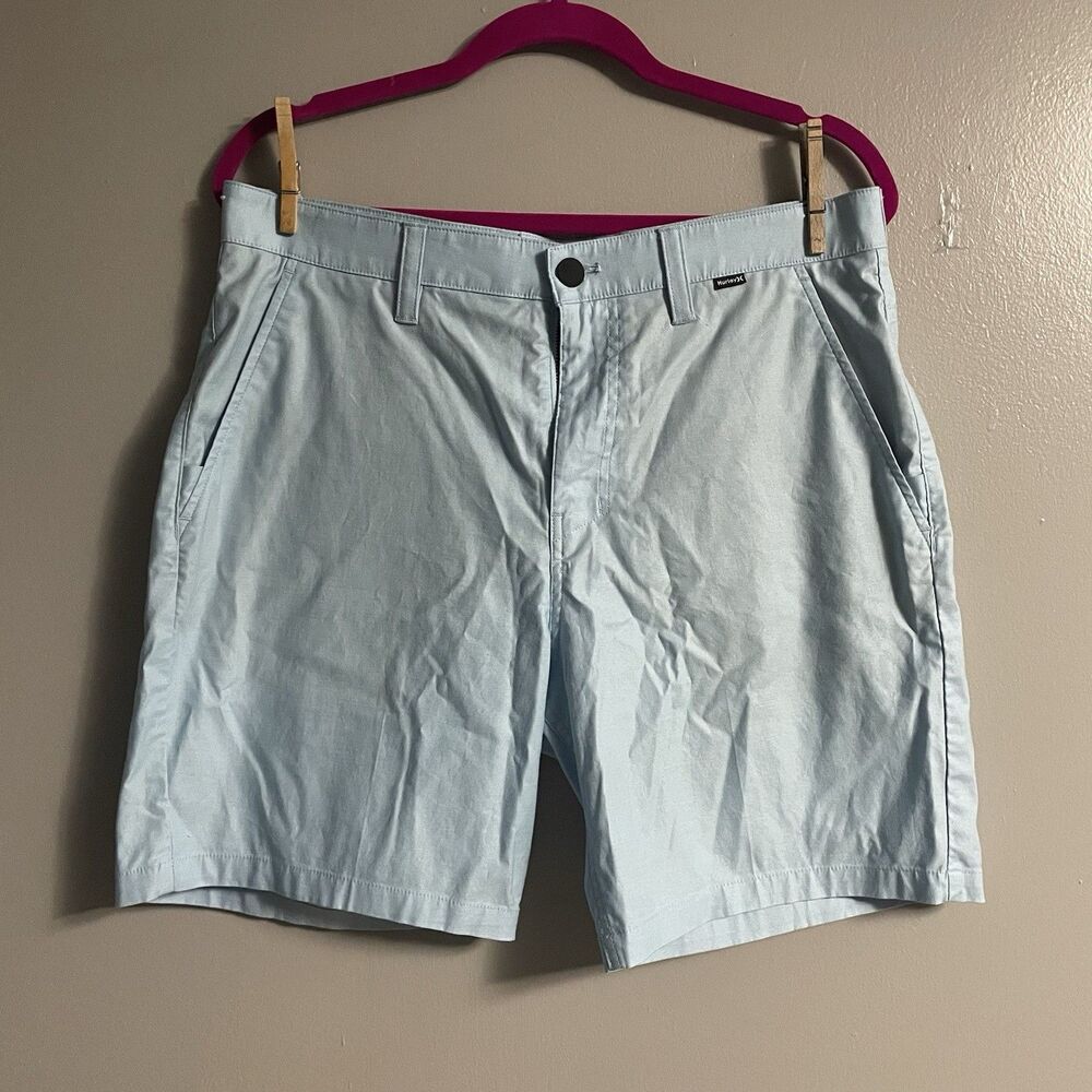Men’s Hurley Chino Shorts Light Blue Size 34x7” Summer